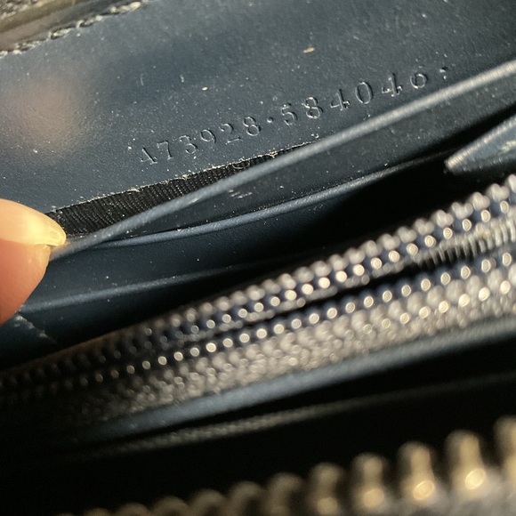 Gucci Wallet GG Logo Navy - Picture 14 of 14
